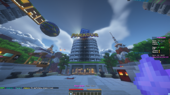 mana cube parkour server