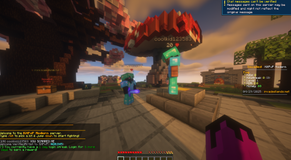 kit pvp server 3 minecraft